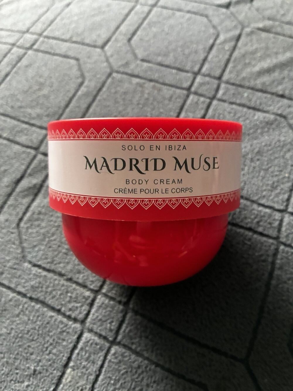 Solo en Ibiza Madrid Muse Moisturizing Body Cream Multiple Fragrance Notes 8 oz